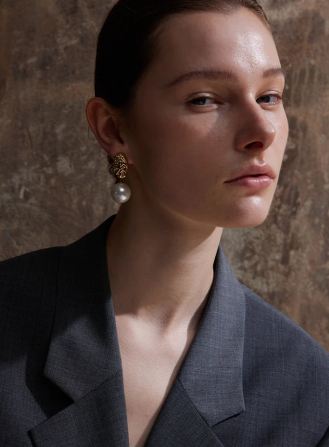 Pearl Essence Drop Earrings