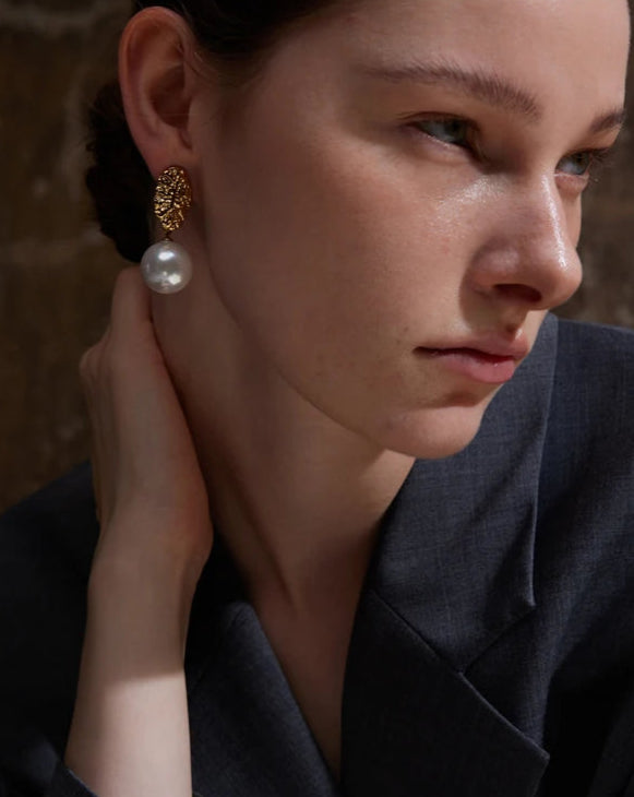 Pearl Essence Drop Earrings