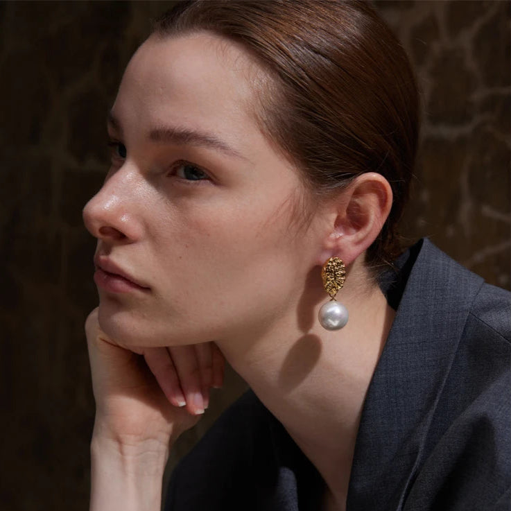 Pearl Essence Drop Earrings