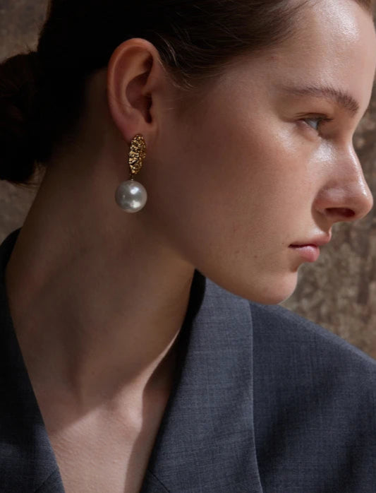 Pearl Essence Drop Earrings