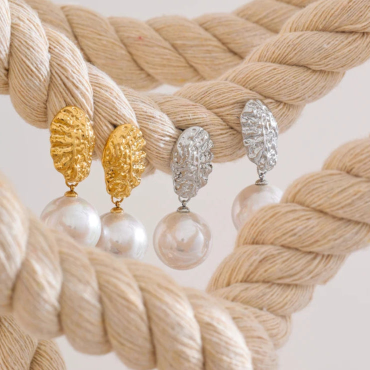 Pearl Essence Drop Earrings