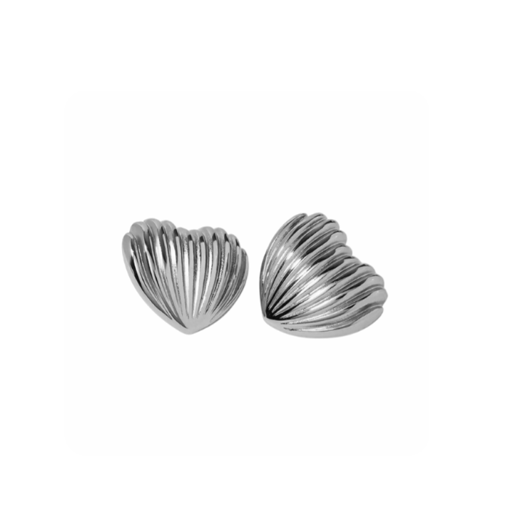 Golden Shell Studs Earrings