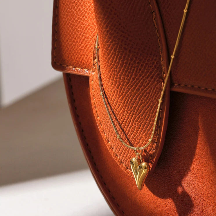 Golden Heart Choker Necklace