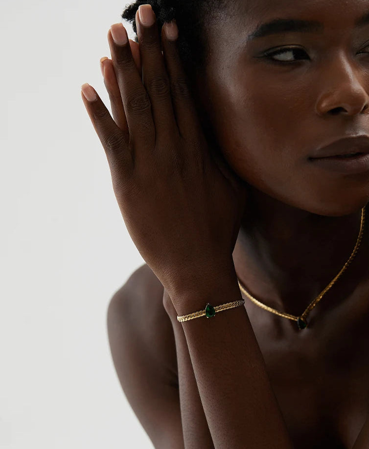 Golden Radiance  Necklace 18k Gold-Plated