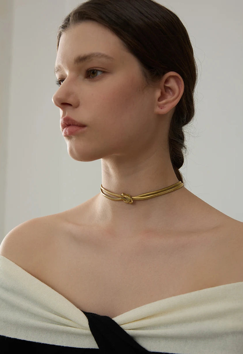 Serpent Knot Necklace