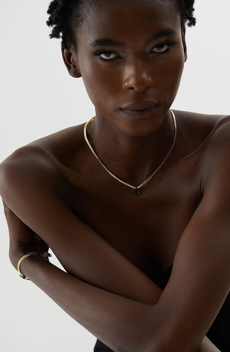Golden Radiance  Necklace 18k Gold-Plated