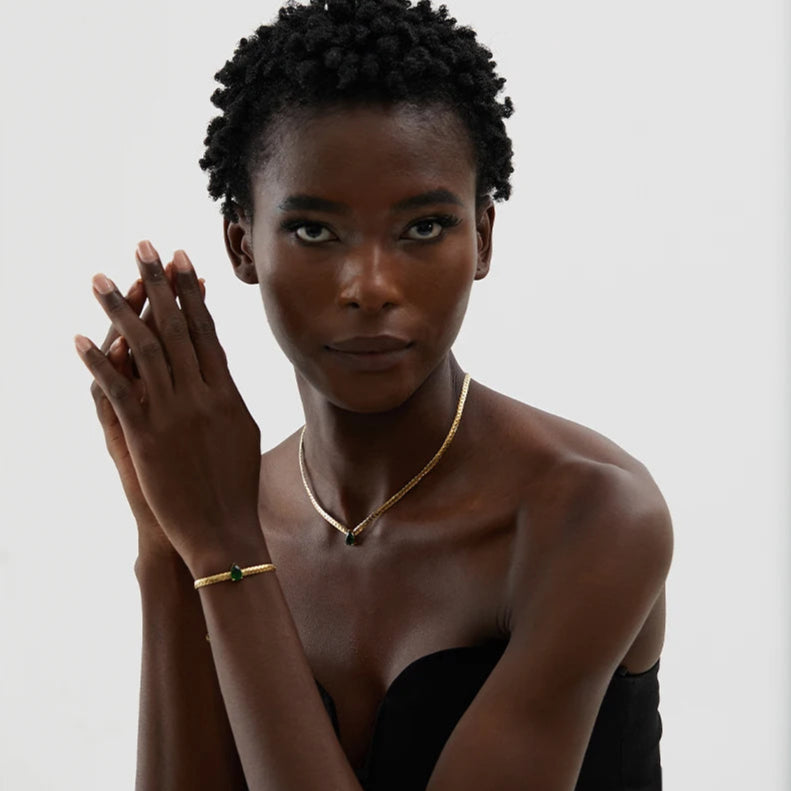 Golden Radiance  Necklace 18k Gold-Plated