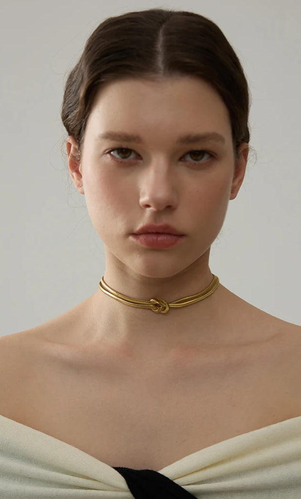 Serpent Knot Necklace
