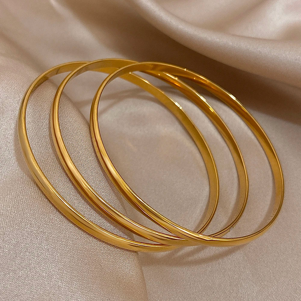 Golden Trio Bangles Bracelet