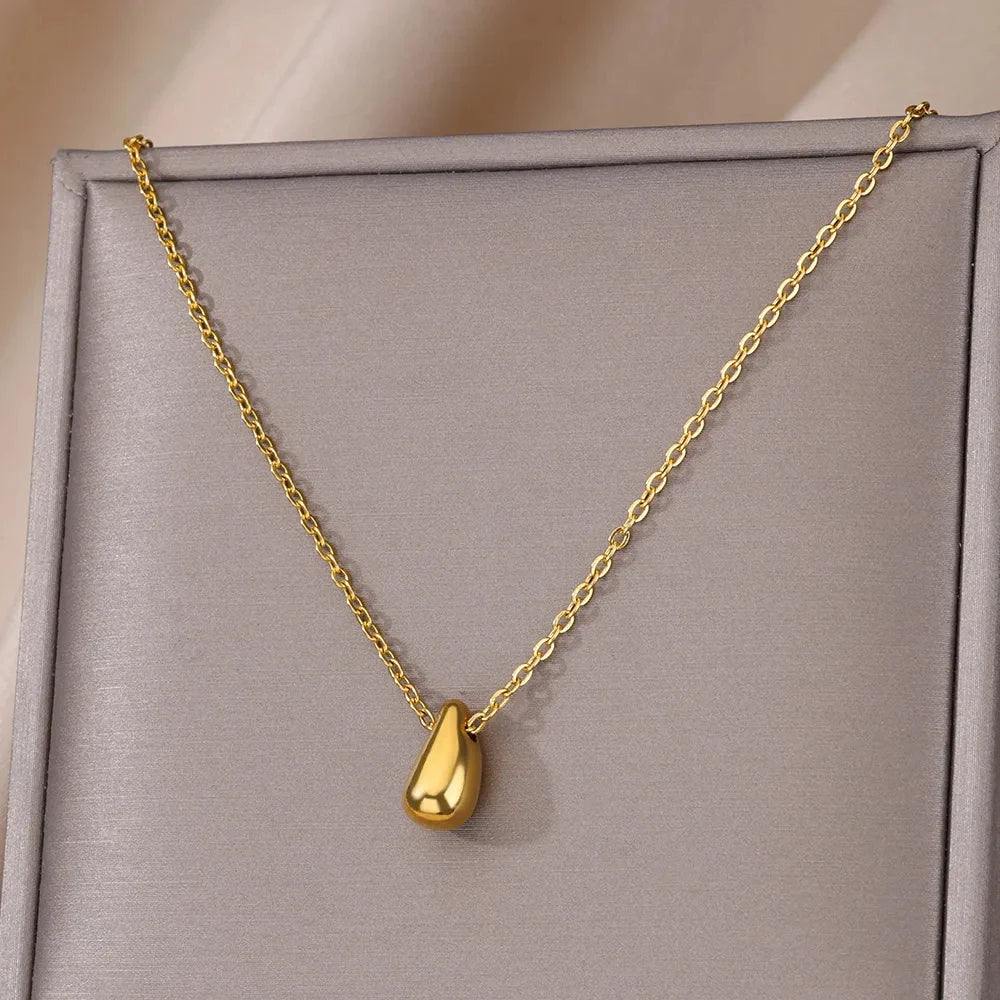 Golden Drop Elegance Necklace