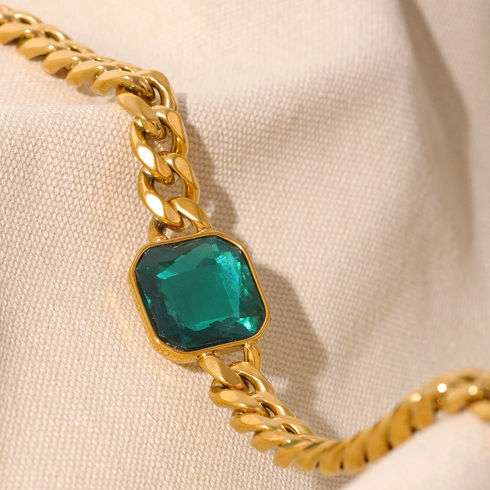 Emerald Luxe Chain Necklace