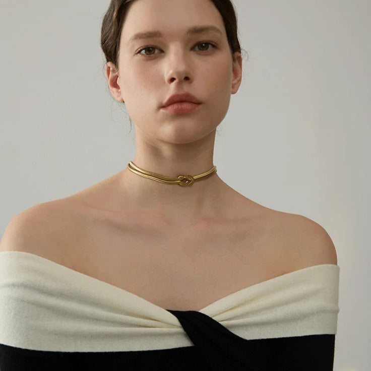 Serpent Knot Necklace