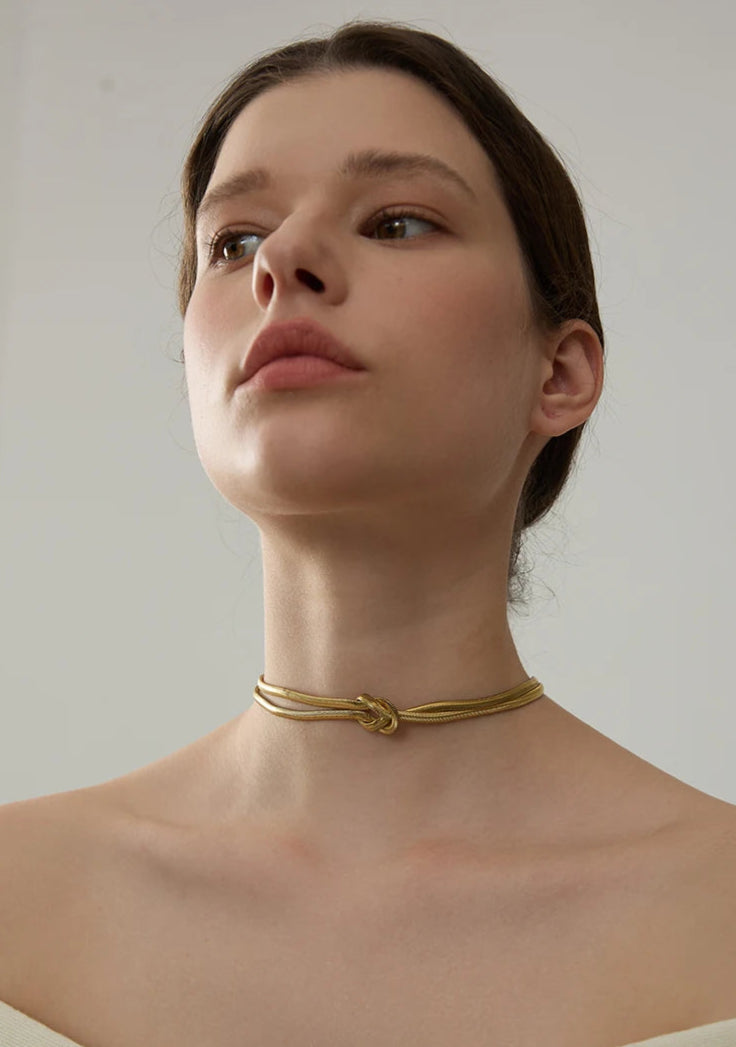 Serpent Knot Necklace