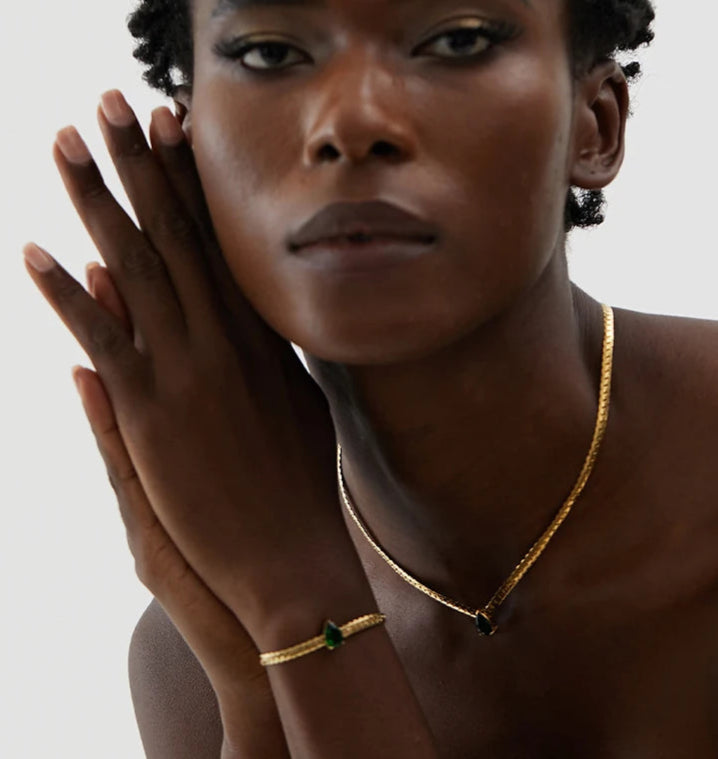 Golden Radiance  Necklace 18k Gold-Plated