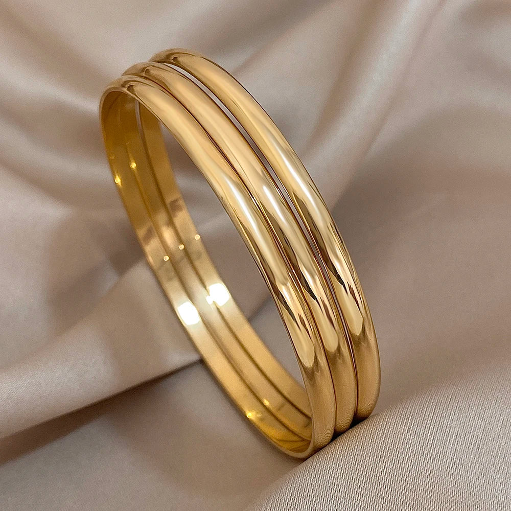 Golden Trio Bangles Bracelet